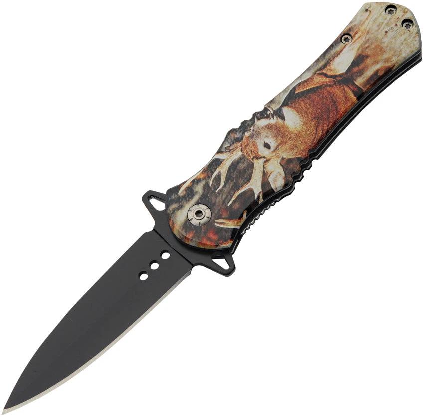 China Made Wildlife Linerlock A/O Deer 300570-DE by China Made
