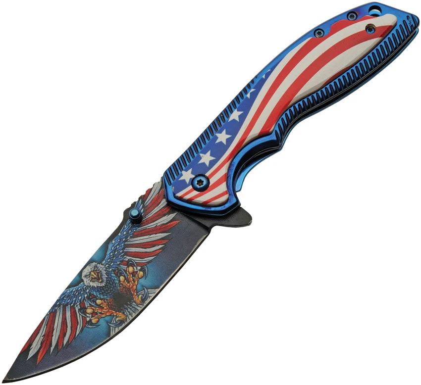 China Made Freedom Eagle Linerlock A/O 300583 by China Made