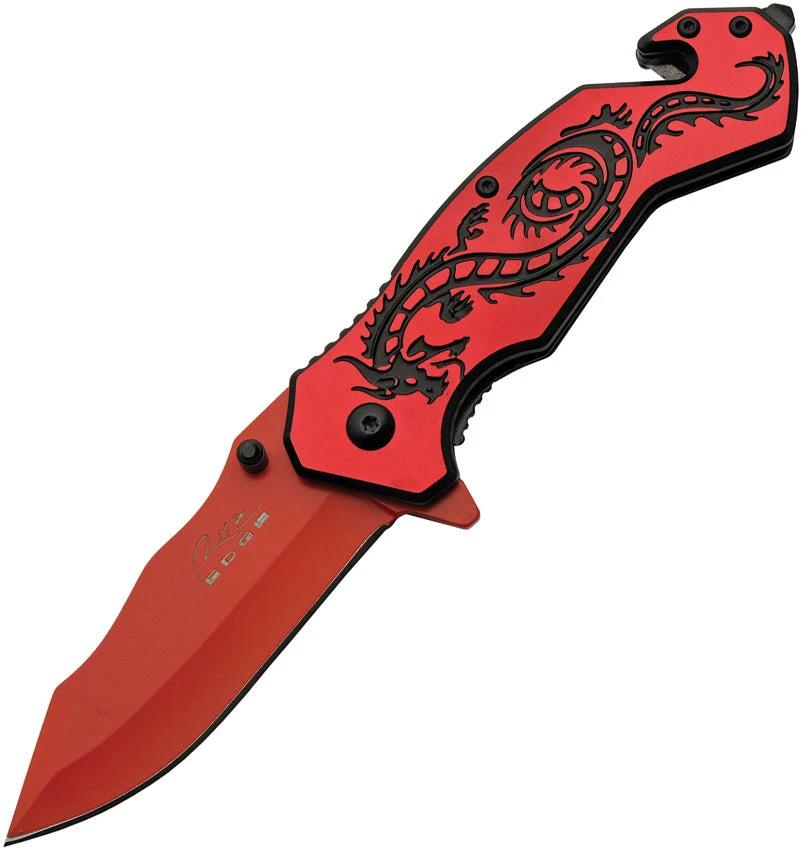 Rite Edge Flying Dragon Linerlock Red 300586-RD by Rite Edge