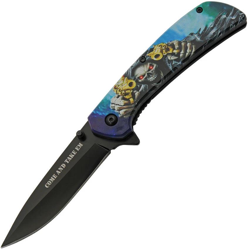 Rite Edge Reaper Linerlock A/O Blue 300589-BL by Rite Edge