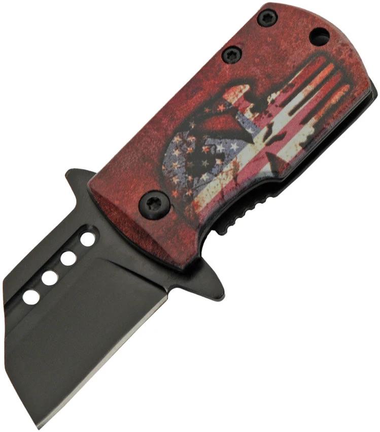 Rite Edge Money Clip Framelock A/O Skull 300590-RD by Rite Edge