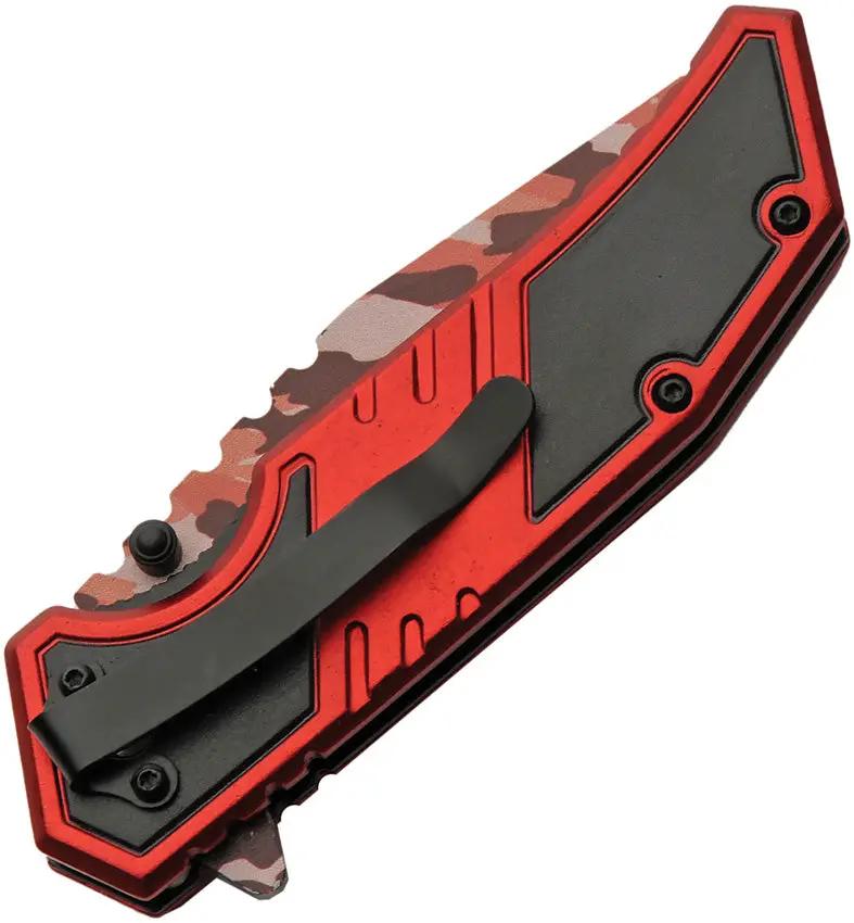 Rite Edge Fire Fighter Camo Linerlock - Camouflage Finish 3Cr13 Stainless Tanto Blade With Fire Fighter Shield by Rite Edge