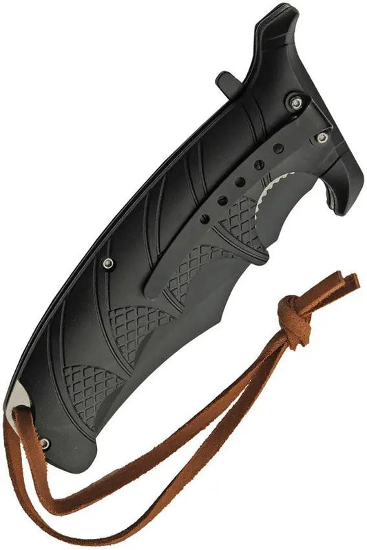 Rite Edge Defender Linerlock Knife Wolf - Assisted Opening 3.5in Blade 5.5in Closed by Rite Edge