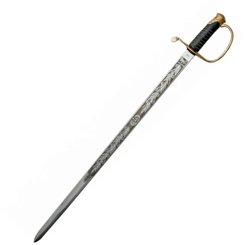 McElroy Cavalry Sword Stainless Etched Blade For Collectors by China Made