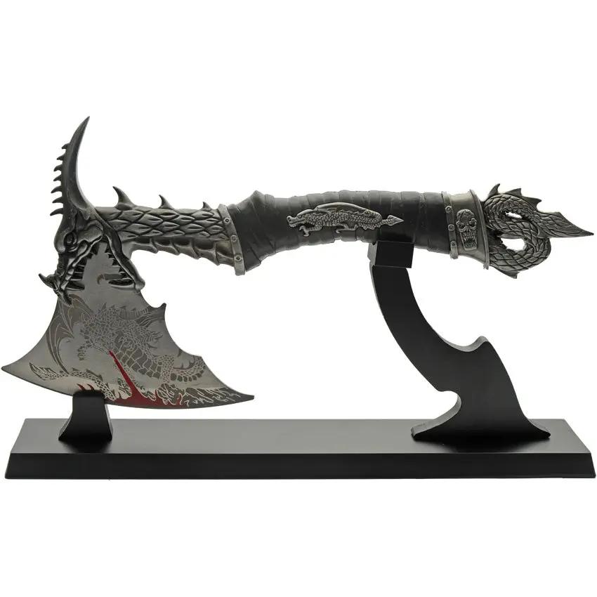 Rite Edge Underworld Dragon Hatchet - 14.5 Inch Black Wood Handle With Dragon Accent Blade Etching by Rite Edge