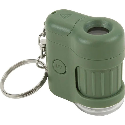 Carson Optics MicroMini Pocket Microscope 20x With Built In UV Light LED Keychain For Students And Hobbyists by Carson Optics