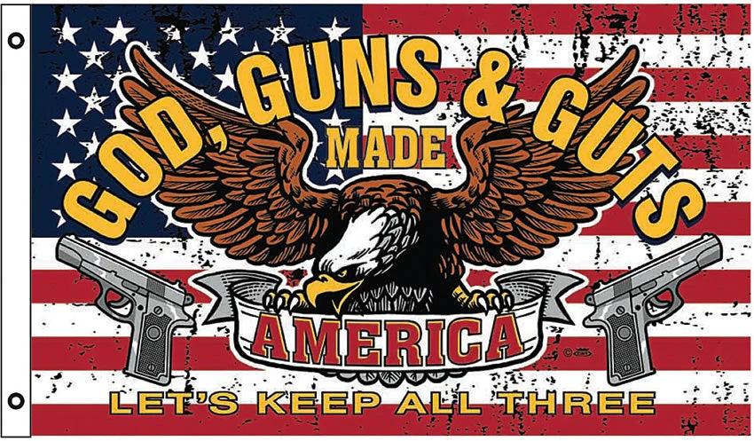 Flags God Guns & Guts Flag SGGGFL by Flags