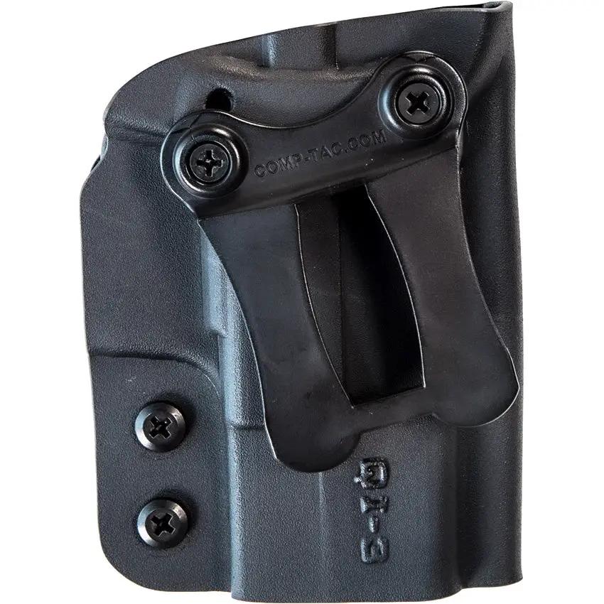 COMP-TAC QI IWB Kydex Holster Size 3 Ambidextrous Concealed Carry for Glock 43 XD-S Shield 9mm and 45 ACP by COMP-TAC