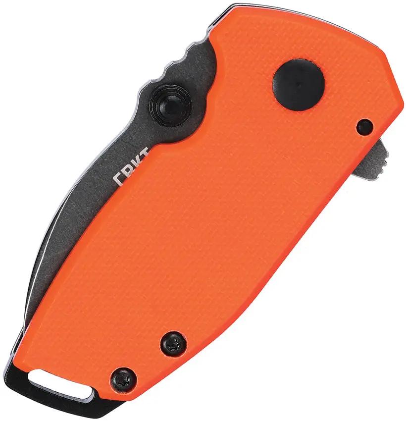 CRKT Squid Compact Framelock Orange EDC Knife With 3in Closed D2 Tool Steel Blade by CRKT