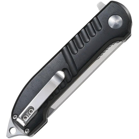 CRKT Razel GT Linerlock EDC Knife With Chisel Blade 8Cr13MoV Black Aluminum Handle by CRKT