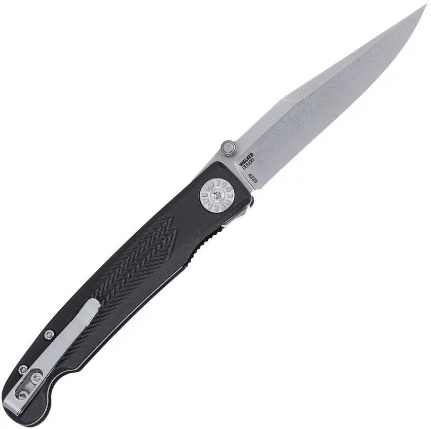 CRKT Fidus Linerlock EDC Knife With 12C27 Sandvik Blade Stonewashed Finish Compact 4 Inch Closed by CRKT