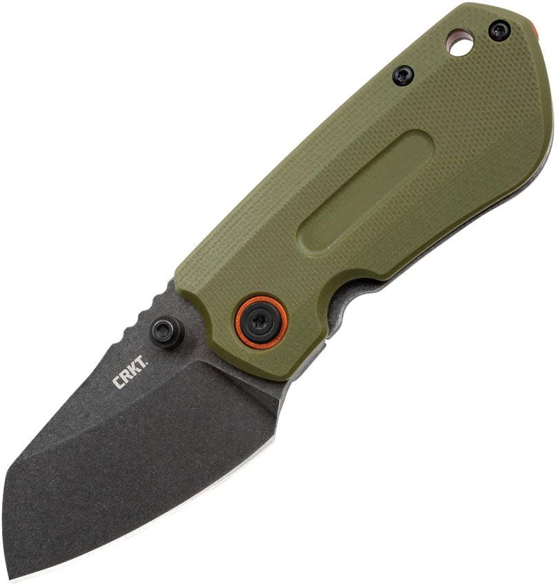 CRKT Overland Compact Framelock Knife For EDC Enthusiasts D2 Blade Green G10 Handle With Pocket Clip Durable by CRKT