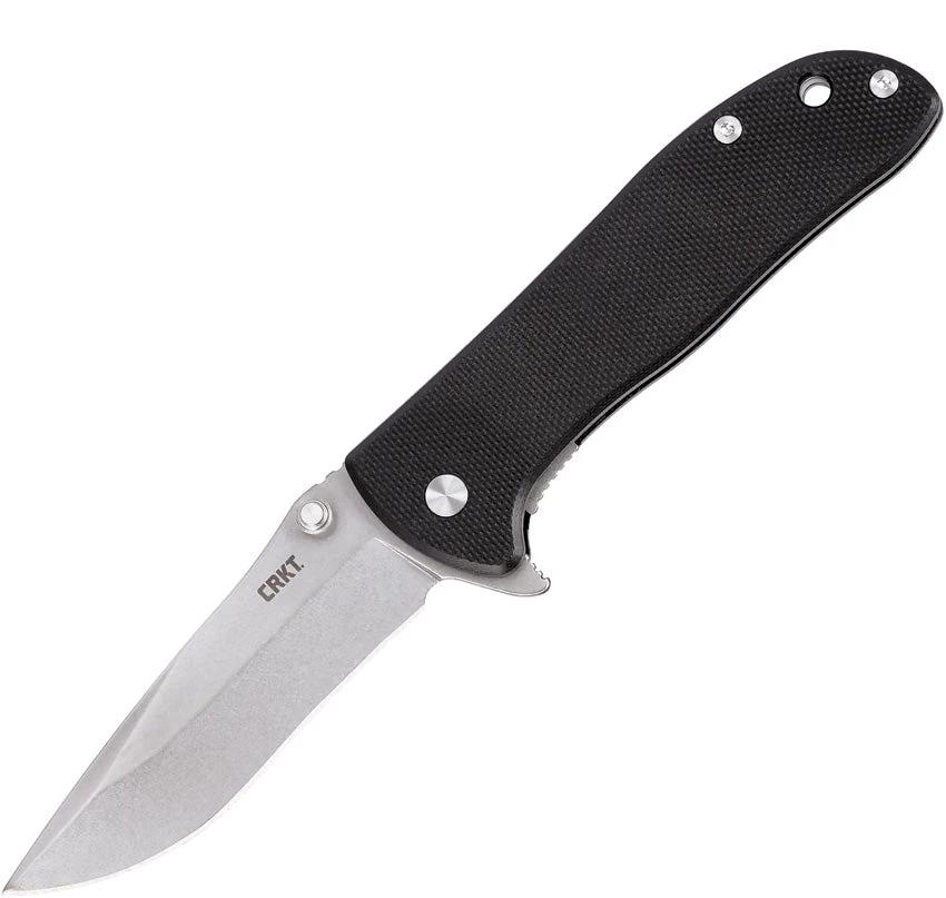 CRKT Drifter Linerlock Knife D2 Blade Black G10 Handle with Extended Tang for EDC Enthusiasts by CRKT