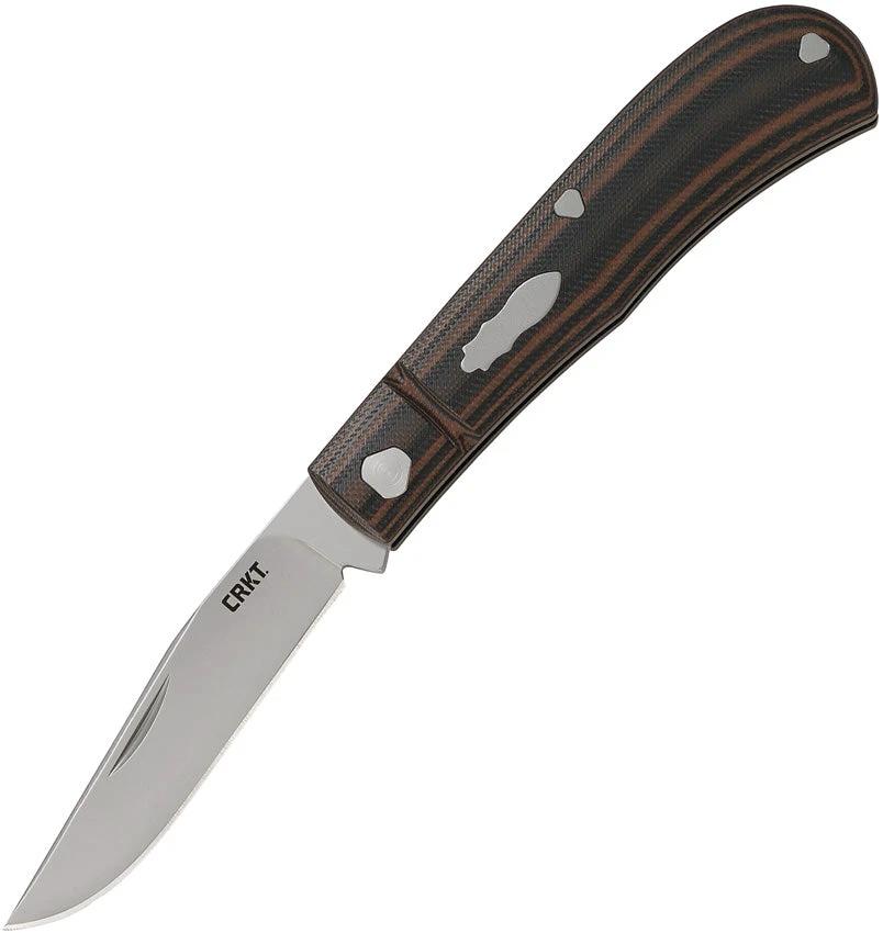 CRKT Venandi Folding Knife By Richard Rogers Bead Blast 8Cr13MoV Blade Brown G10 Handle For EDC Enthusiasts by CRKT