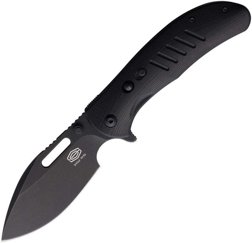 Critical Strike Zulu Button Lock Black BSW L505-BKBW by Critical Strike
