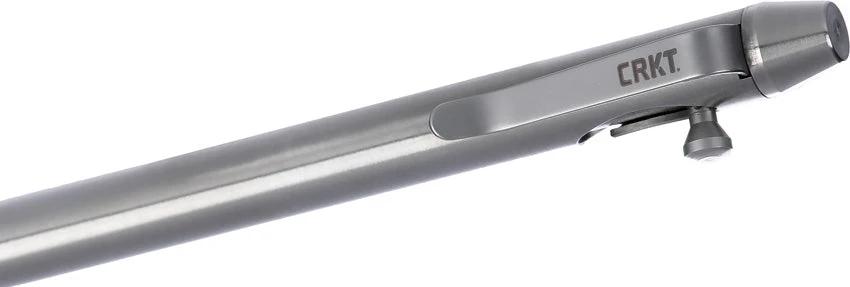 CRKT BoltLiner Pen Stainless Bolt Action Field Pen For Extreme Environments Gray Rugged by CRKT