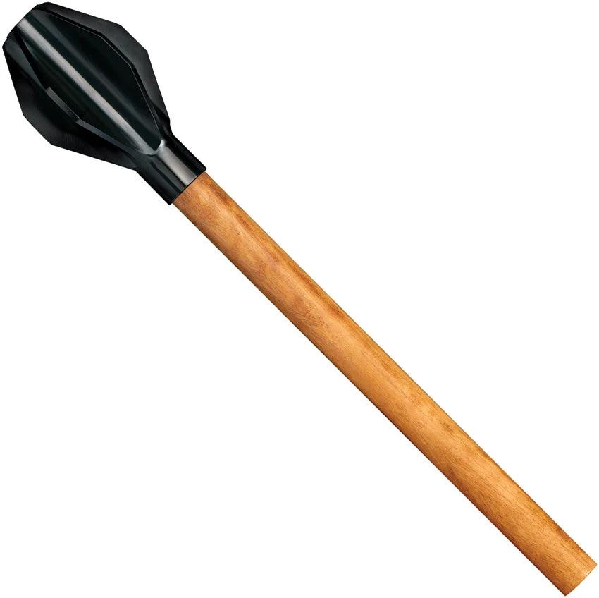 Cold Steel Six Flange Mace CS 90MA 21 Inch Wood Handle 6 Inch Black Coated Head For Tactical Enthusiasts by Cold Steel