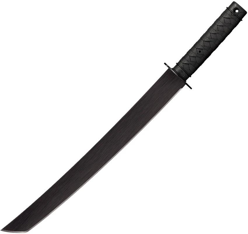 Cold Steel Tactical Wakizashi Machete CS97TKLZ For Outdoor Enthusiasts With 18in Black Matte 1055HC Blade Anti Rust Finish by Cold Steel