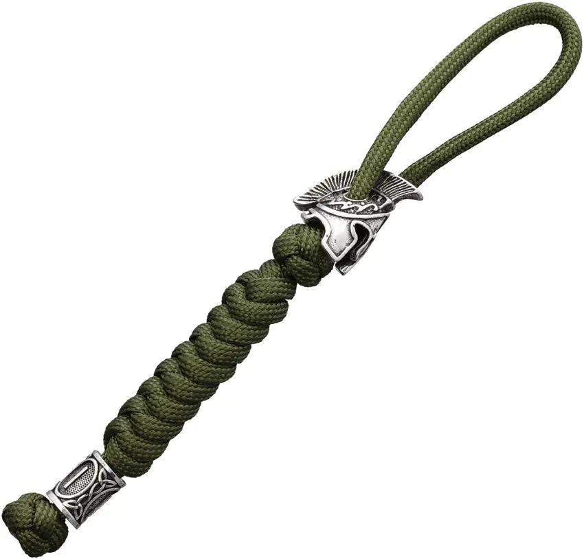 Coeburn Tool Spartan Paracord Lanyard For Outdoor Enthusiasts With Spartan Helmet Bead And Viking Accent Green by Coeburn Tool