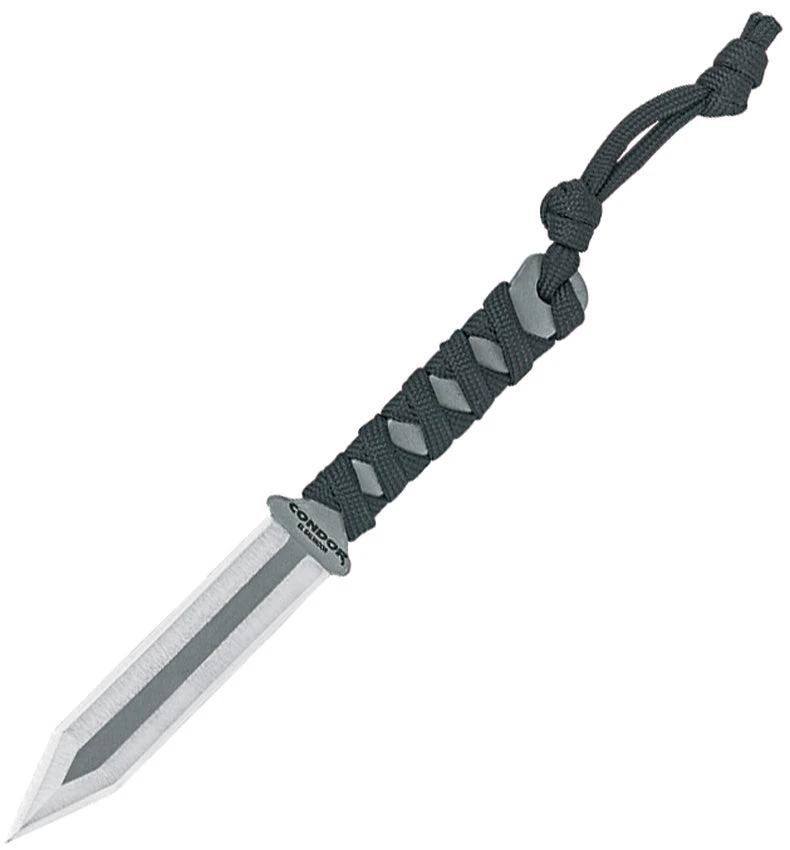 Condor Gladius Neck Knife CTK1824 3.13in 1075HC Steel Full Tang Kydex Sheath Ideal EDC For Outdoor Enthusiasts by Condor