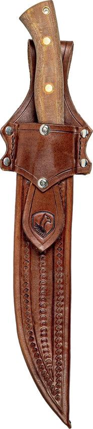 Condor Hmong Machete 11.5 Inch Durable Full Tang Blade 1075HC Satin With Canvas Micarta Handle For Outdoorsmen by Condor