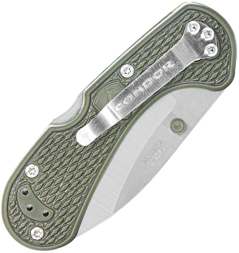 Condor Cadejo Lockback Knife Army Green Zytel Handle EDC by Condor