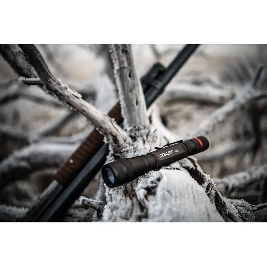 Coast G32 Flashlight Rechargeable Outdoor EDC Tool With Ultra View Flood And Bulls Eye Beam by Coast