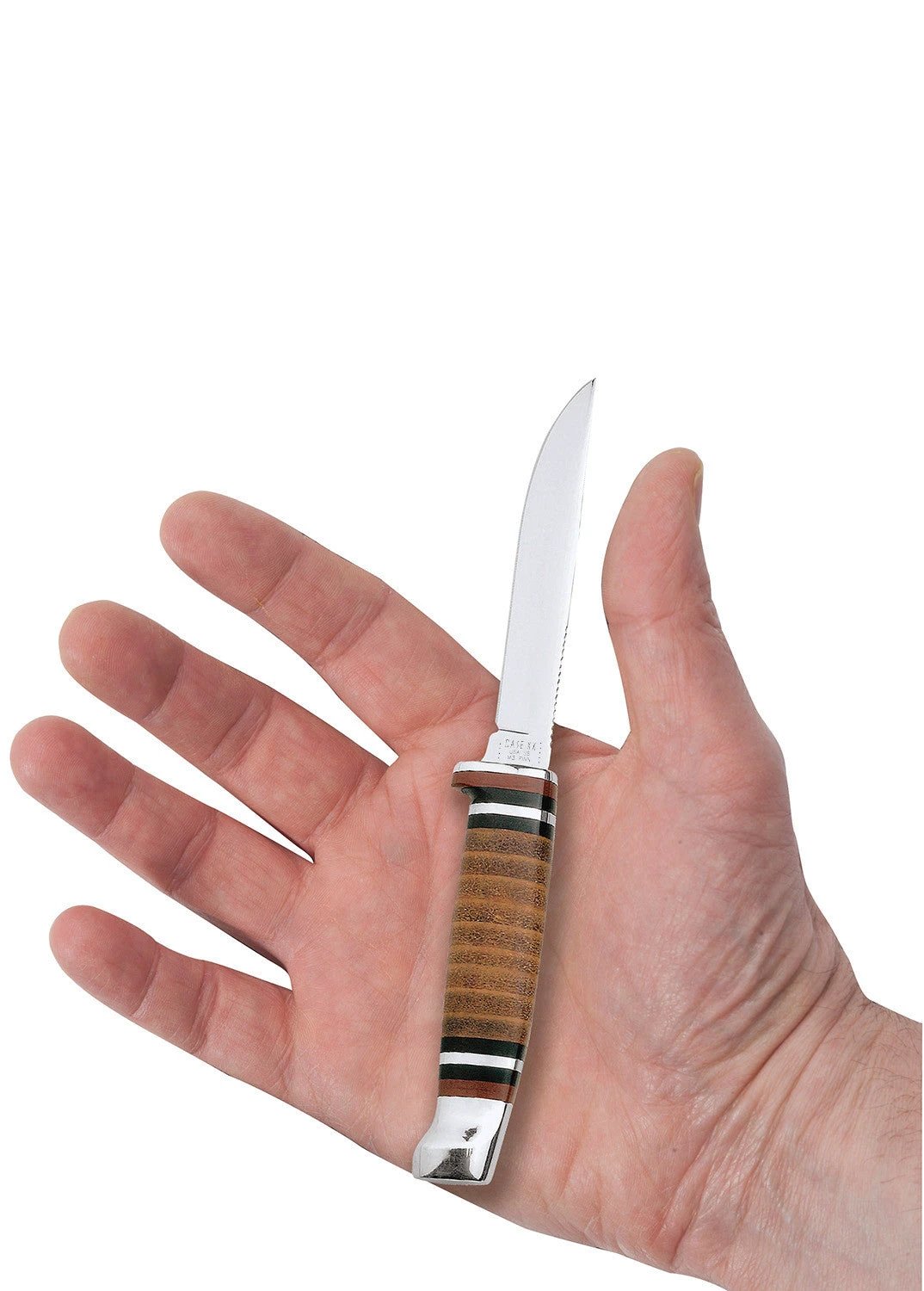 Case Leather Mini FINN Hunter Knife with Leather Sheath by Case Cutlery
