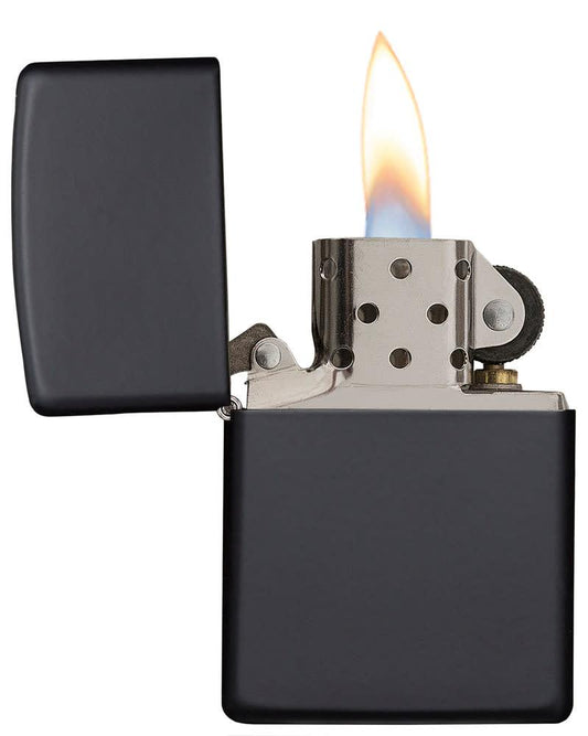 Zippo Classic Black Matte Windproof Lighter – Made in USA