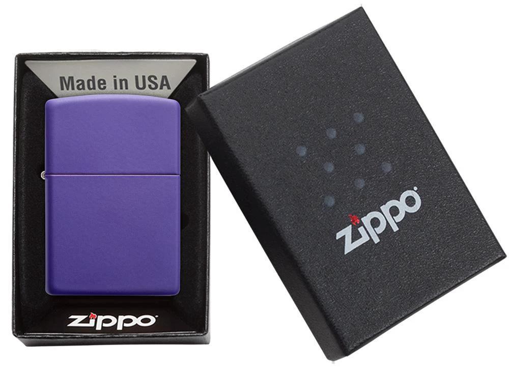Zippo Classic Purple Matte Windproof Lighter by Zippo