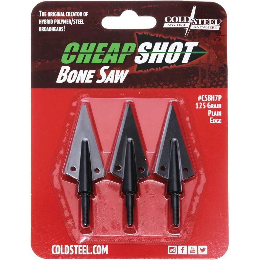 Cold Steel Cheap Shot Bone Saw Broadheads CS-CSBH7P by Cold Steel