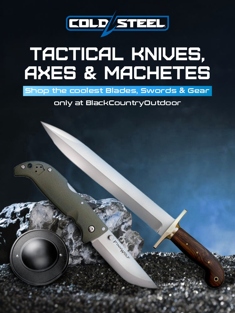 Cold Steel: Tactical Knives, Axes & Machetes, Shop the coolest Blades, Swords, and Gear β only at BlackCountryOutdoor
