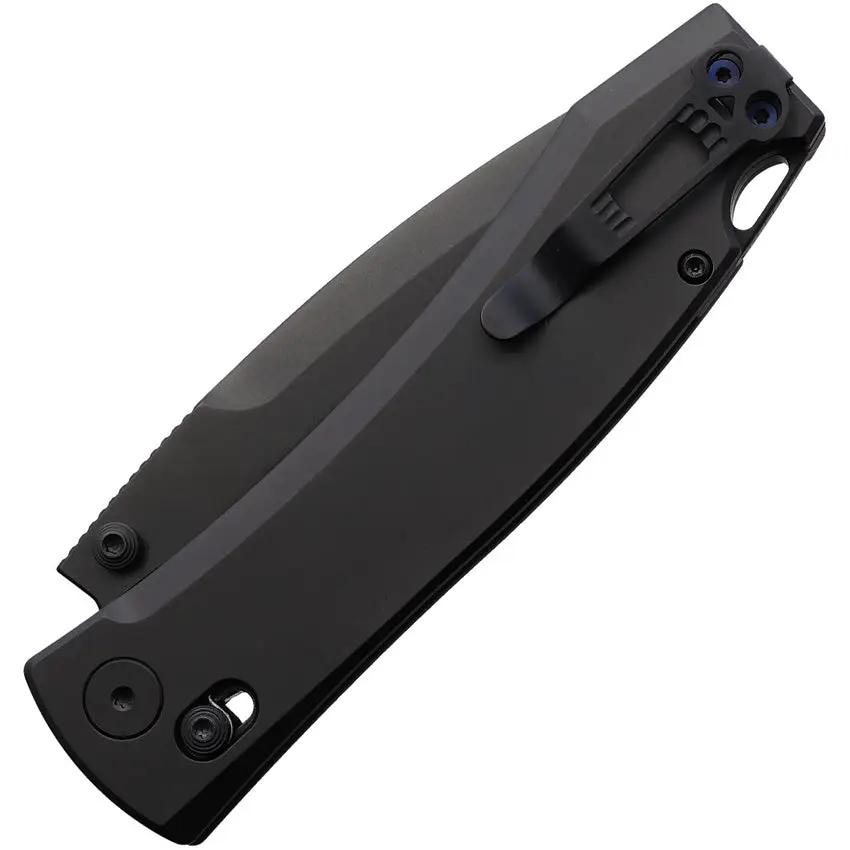 Daggerr Knives Nightmare X-Lock - MagnaCut Drop Point Blade With Black Titanium Handle by Daggerr Knives