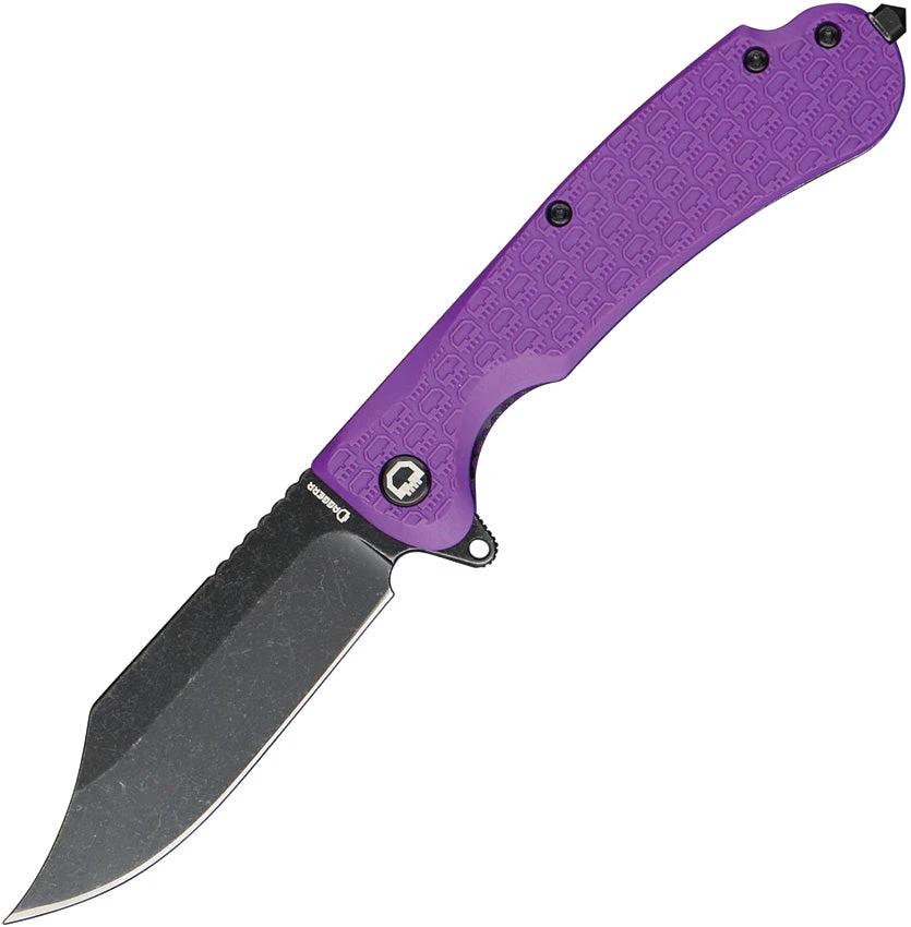 Daggerr Knives Powie Linerlock Purple BSW PWFRNPRPBW by Daggerr Knives