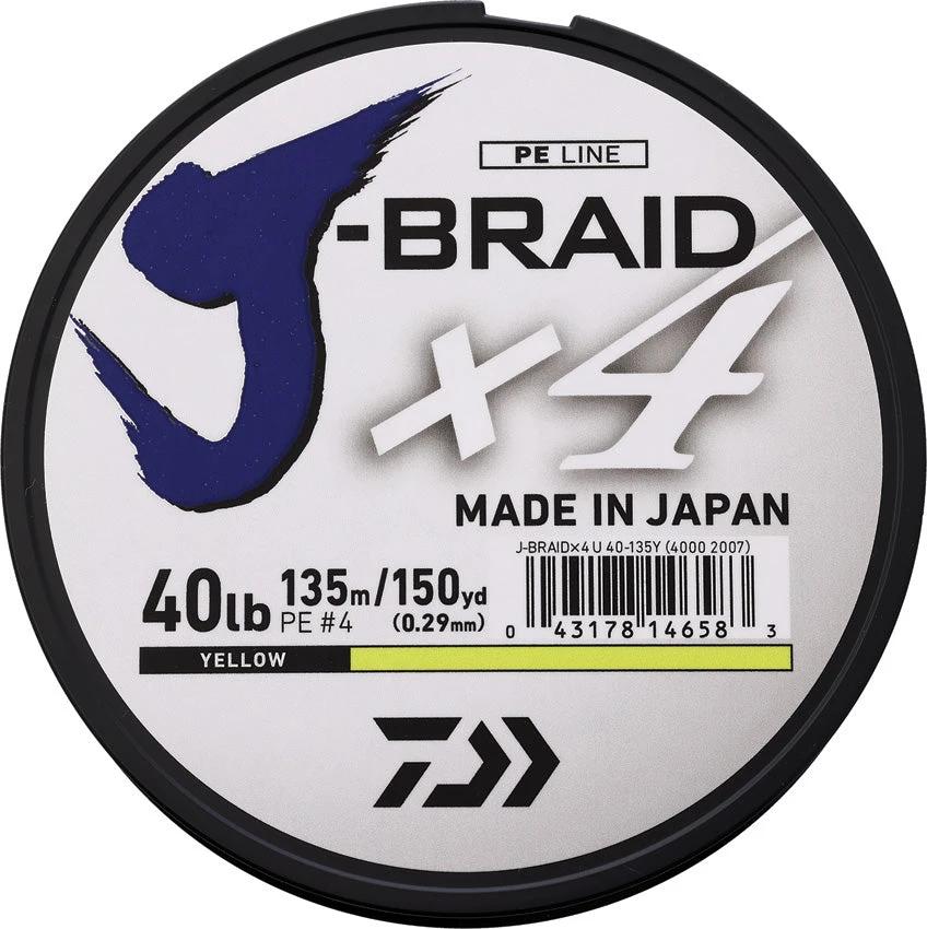 Daiwa J-Braid Line 40/150 Yellow JB4U40-150FY by Daiwa