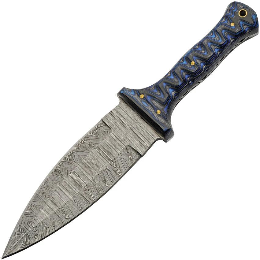 Damascus Fixed Blade Blue DM-1371BL by Damascus