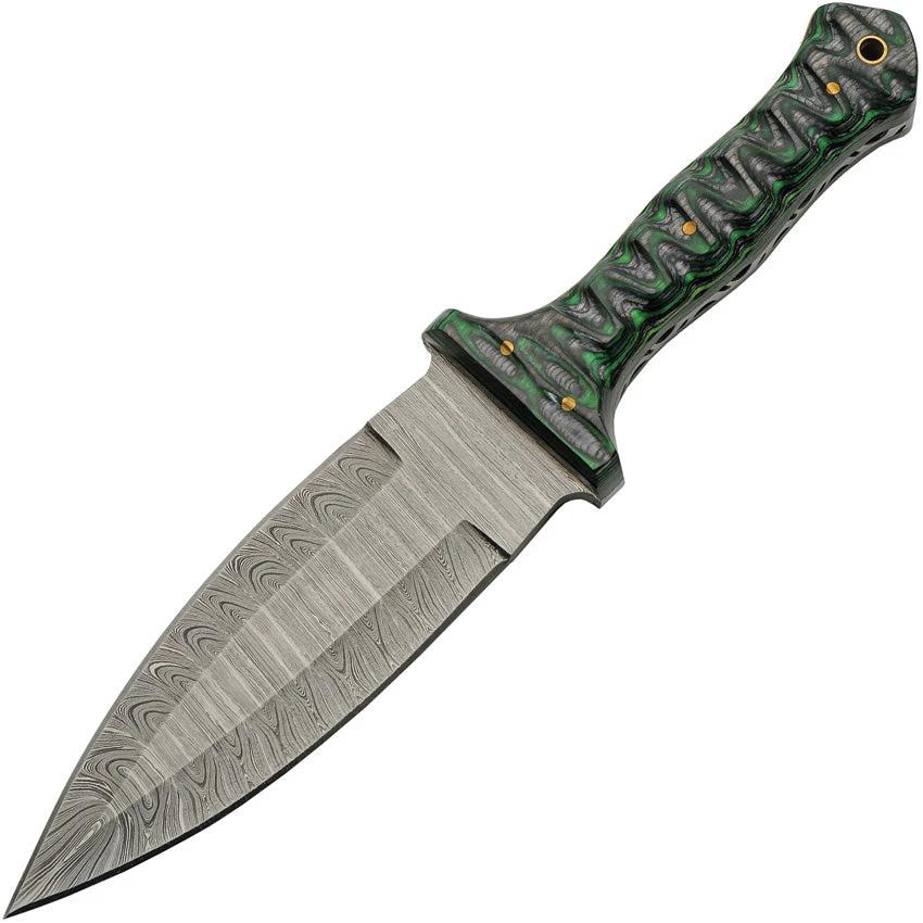 Damascus Fixed Blade Green DM-1371GN by Damascus