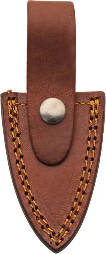 Damascus Mosaic Push Dagger DM1413 Full Tang With Walnut Handle And Leather Sheath by Damascus