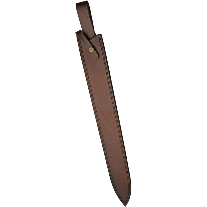 Damascus Langferd Sword DM-5026 - Double-Edged Damascus Blade With Leather Belt Sheath by Damascus