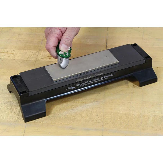 DMT DuoBase With MagnaBase Adapter For Dia Sharp Stones Ergonomic Durable Stone Holder For Knife Makers by DMT