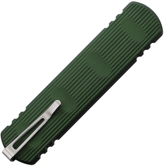 D Rocket Designs Auto Zulu OTF Dagger - Automatic Opening Green Handle M390 Blade by D Rocket Designs