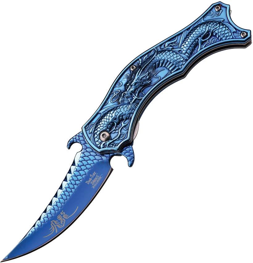 Dark Side Dragon Linerlock A/O Blue DS-A019BL by Dark Side