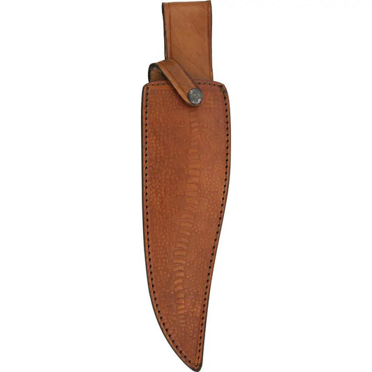 Down Under Red Rock Raptor DUK-RRR - 15.5in 440C Stainless Blade With Brass Guard And Leather Handle Belt Sheath by Down Under
