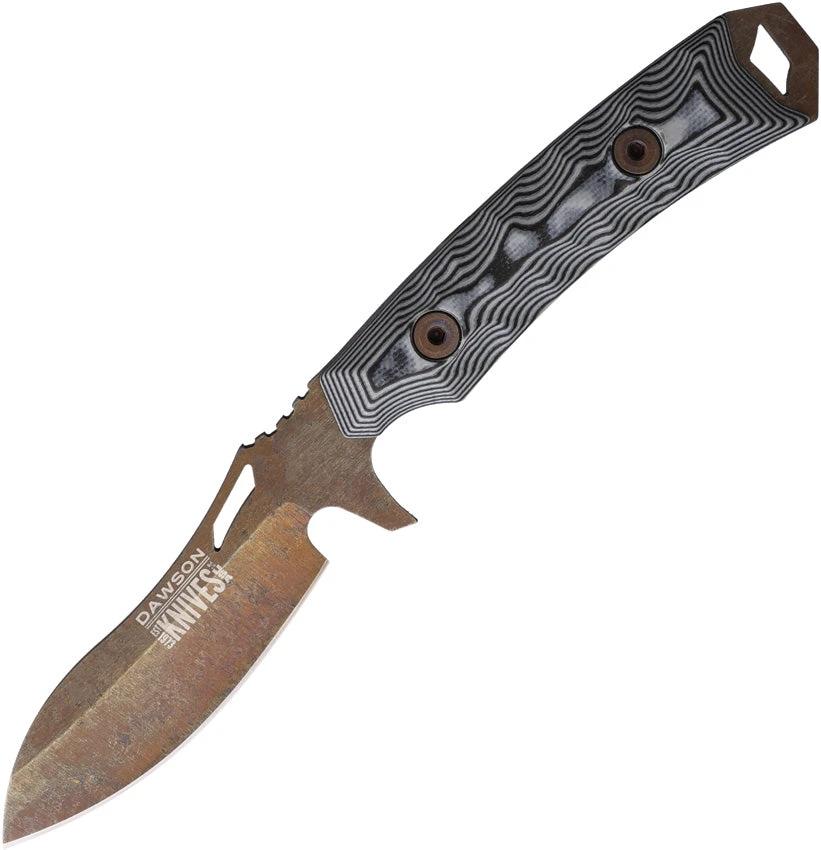 Dawson Knives Harvester Fixed Blade Blue/Blk 791163715893 by Dawson Knives