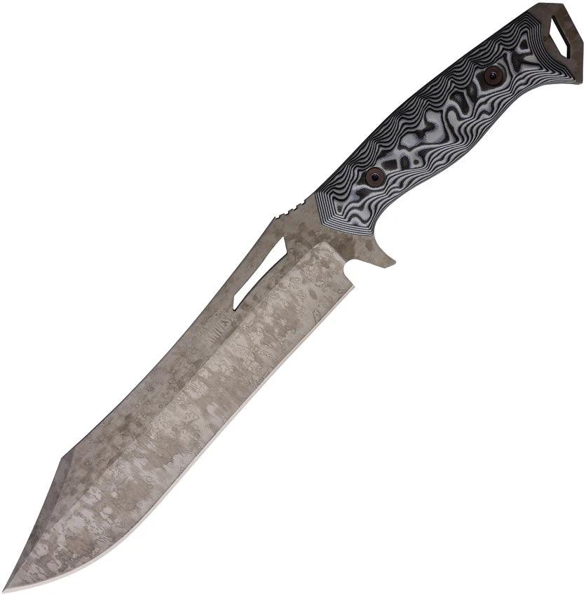 Dawson Knives Dominion Fixed Blade Blk/Wht 742259947650 by Dawson Knives