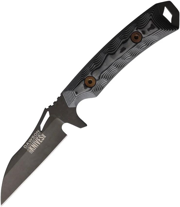 Dawson Knives Revelation Fixed Blade Blk/Gry 742761384004 by Dawson Knives