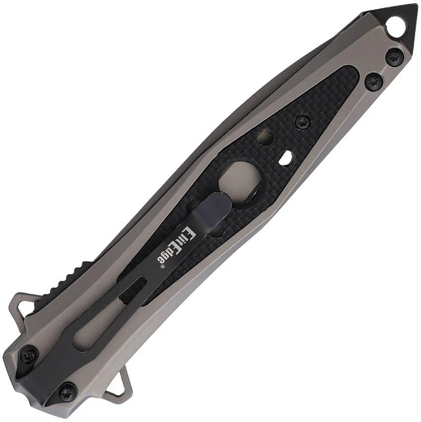 ElitEdge Linerlock A/O Gray/G10 10-A123G10 by ElitEdge