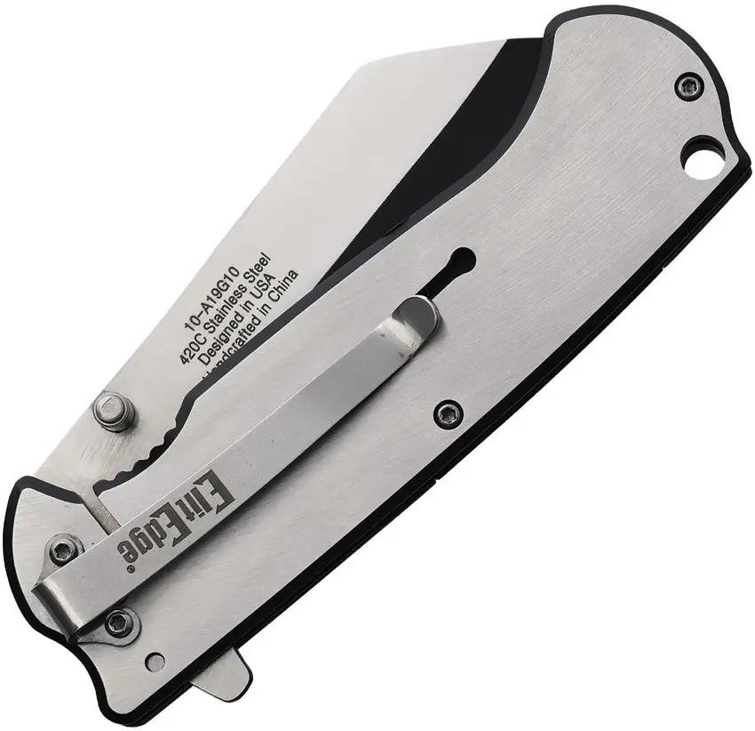 ElitEdge Linerlock A/O 10-A19G10 - Assisted Opening Knife With Two-Tone 420C Blade And G10 Inlay Handle by ElitEdge