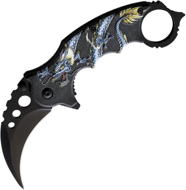 ElitEdge Blue Dragon Karambit A/O 10-A52BL by ElitEdge