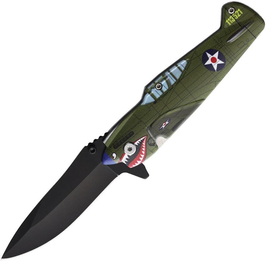 ElitEdge Fighter Plane Linerlock A/O 10-A85GN by ElitEdge